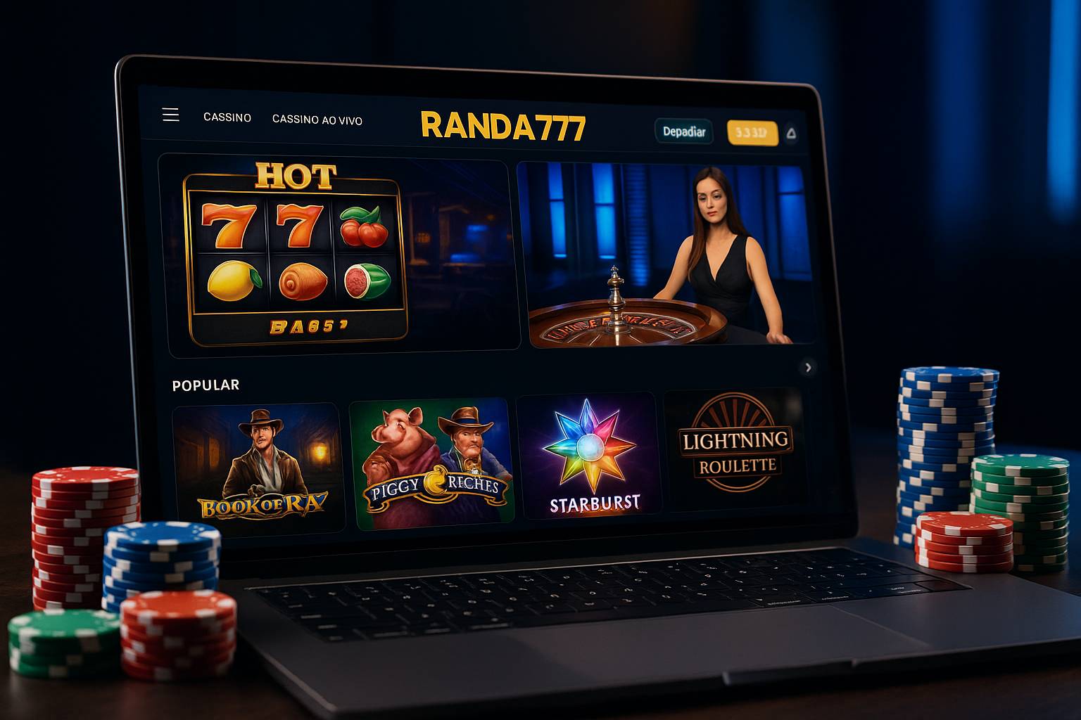 Jogos de cassino online RAND777