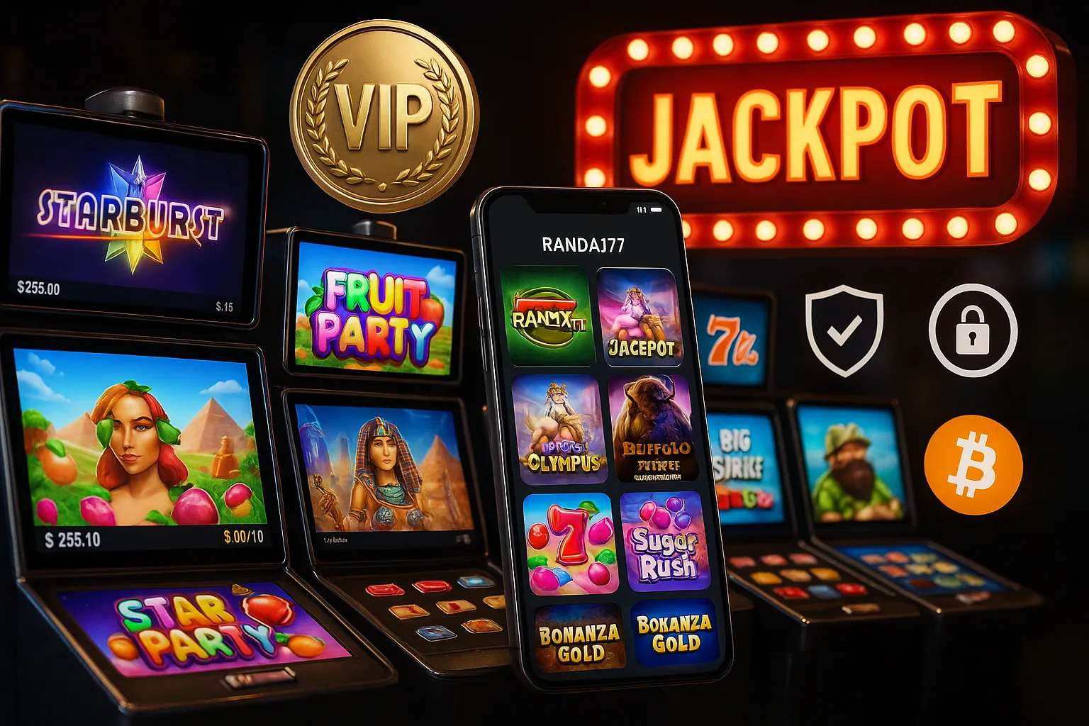 Explore o mundo das slot machines no RAND777 Casino